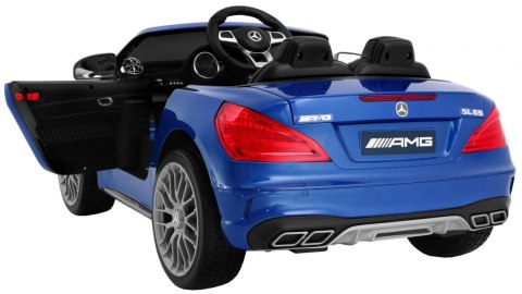 Mercedes AMG SL65 dla dzieci Lakier Niebieski + Pilot + Bagażnik + Regulacja siedzenia + MP3 LED + Wolny Start Mercedes AMG SL65 dla dzieci Lakier Niebieski + Pilot + Bagażnik + Regulacja siedzenia + MP3 LED + Wolny Start