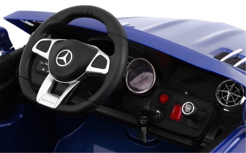 Mercedes AMG SL65 dla dzieci Lakier Niebieski + Pilot + Bagażnik + Regulacja siedzenia + MP3 LED + Wolny Start Mercedes AMG SL65 dla dzieci Lakier Niebieski + Pilot + Bagażnik + Regulacja siedzenia + MP3 LED + Wolny Start