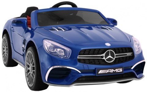 Mercedes AMG SL65 dla dzieci Lakier Niebieski + Pilot + Bagażnik + Regulacja siedzenia + MP3 LED + Wolny Start Mercedes AMG SL65 dla dzieci Lakier Niebieski + Pilot + Bagażnik + Regulacja siedzenia + MP3 LED + Wolny Start