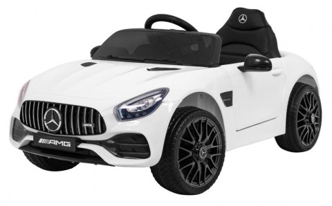 Mercedes Benz GT na akumulator dla dzieci Biały + Pilot + Wolny Start + MP3 LED Mercedes Benz GT na akumulator dla dzieci Biały + Pilot + Wolny Start + MP3 LED