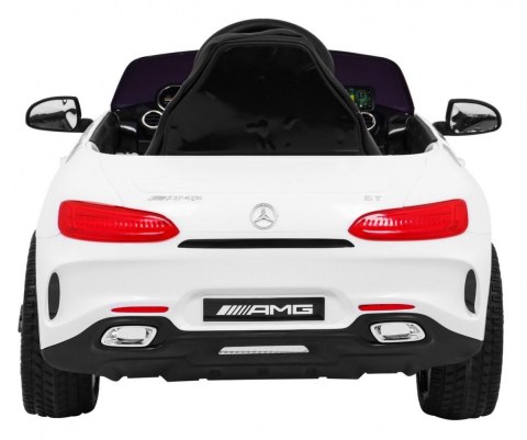 Mercedes Benz GT na akumulator dla dzieci Biały + Pilot + Wolny Start + MP3 LED Mercedes Benz GT na akumulator dla dzieci Biały + Pilot + Wolny Start + MP3 LED