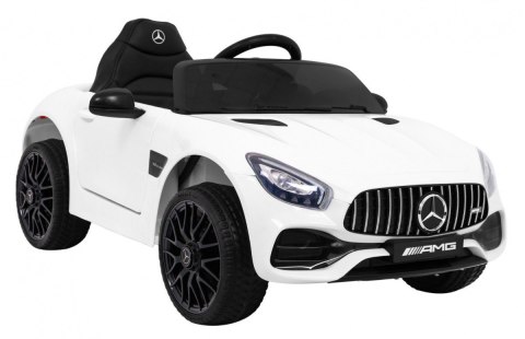 Mercedes Benz GT na akumulator dla dzieci Biały + Pilot + Wolny Start + MP3 LED Mercedes Benz GT na akumulator dla dzieci Biały + Pilot + Wolny Start + MP3 LED