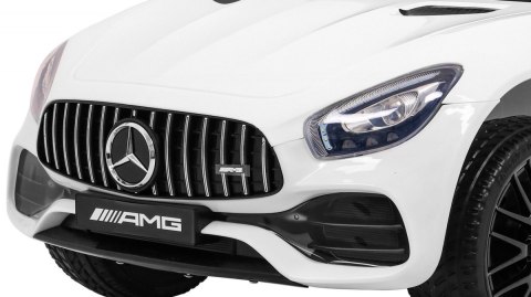Mercedes Benz GT na akumulator dla dzieci Biały + Pilot + Wolny Start + MP3 LED Mercedes Benz GT na akumulator dla dzieci Biały + Pilot + Wolny Start + MP3 LED