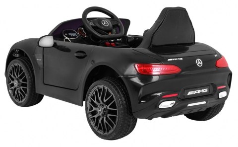 Mercedes Benz GT na akumulator dla dzieci Czarny + Pilot + Wolny Start + MP3 LED Mercedes Benz GT na akumulator dla dzieci Czarny + Pilot + Wolny Start + MP3 LED