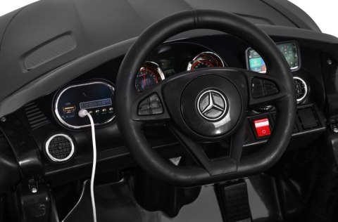 Mercedes Benz GT na akumulator dla dzieci Czarny + Pilot + Wolny Start + MP3 LED Mercedes Benz GT na akumulator dla dzieci Czarny + Pilot + Wolny Start + MP3 LED