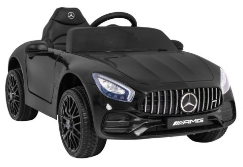Mercedes Benz GT na akumulator dla dzieci Czarny + Pilot + Wolny Start + MP3 LED Mercedes Benz GT na akumulator dla dzieci Czarny + Pilot + Wolny Start + MP3 LED