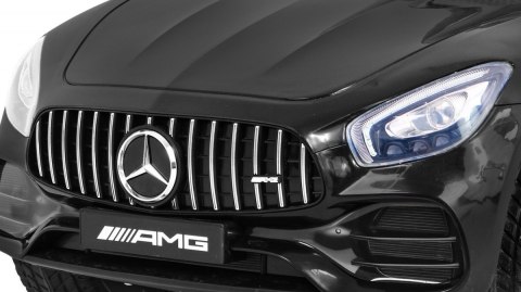 Mercedes Benz GT na akumulator dla dzieci Czarny + Pilot + Wolny Start + MP3 LED Mercedes Benz GT na akumulator dla dzieci Czarny + Pilot + Wolny Start + MP3 LED