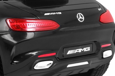 Mercedes Benz GT na akumulator dla dzieci Czarny + Pilot + Wolny Start + MP3 LED Mercedes Benz GT na akumulator dla dzieci Czarny + Pilot + Wolny Start + MP3 LED