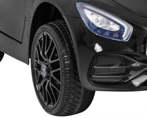 Mercedes Benz GT na akumulator dla dzieci Czarny + Pilot + Wolny Start + MP3 LED Mercedes Benz GT na akumulator dla dzieci Czarny + Pilot + Wolny Start + MP3 LED