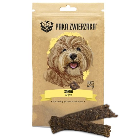 Paka Zwierzaka Stripsy Sarna 100% 70g Paka Zwierzaka Stripsy Sarna 100% 70g