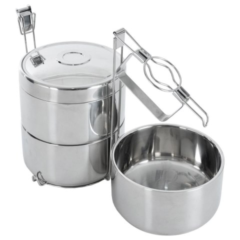 TERMOS OBIADOWY 3 POZIOMY MENAŻKA STALOWA 2.7L TERMOS OBIADOWY 3 POZIOMY MENAŻKA STALOWA 2.7L