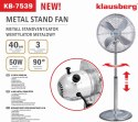WENTYLATOR STOJĄCY PODŁOGOWY 40CM 50W METALOWY KLAUSBERG KB-7539 WENTYLATOR STOJĄCY PODŁOGOWY 40CM 50W METALOWY KLAUSBERG KB-7539