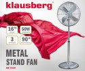 WENTYLATOR STOJĄCY PODŁOGOWY 40CM 50W METALOWY KLAUSBERG KB-7539 WENTYLATOR STOJĄCY PODŁOGOWY 40CM 50W METALOWY KLAUSBERG KB-7539