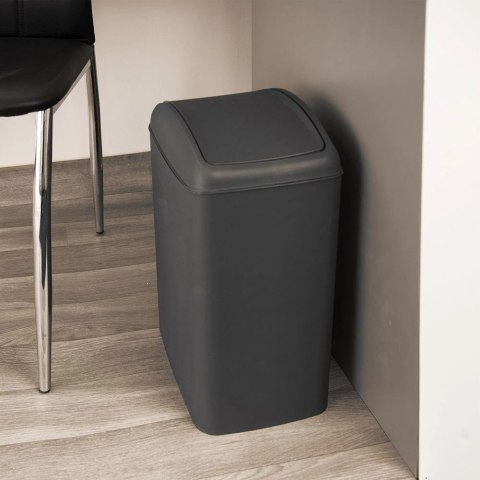 Kosz na śmieci plastikowy szary 20 l Kosz na śmieci plastikowy szary 20 l