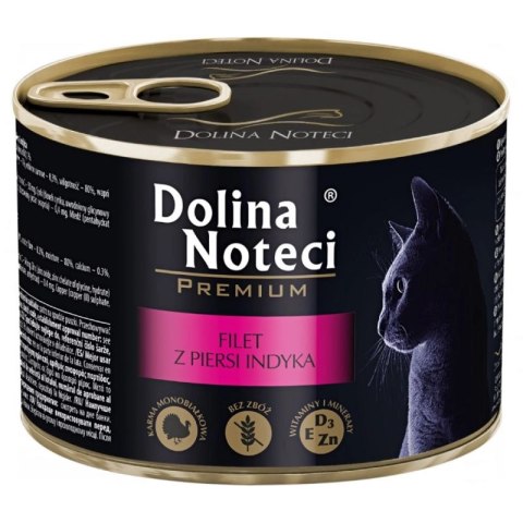 Dolina Noteci Premium Dla Kota Filet Z Piersi Indyka W Sosie 185g Dolina Noteci Premium Dla Kota Filet Z Piersi Indyka W Sosie 185g