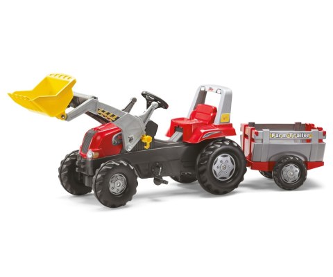 Rolly Toys 811397 Traktor Rolly Junior RT z przyczepą i łyżka Czerwony Rolly Toys 811397 Traktor Rolly Junior RT z przyczepą i łyżka Czerwony