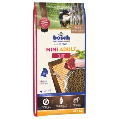 BOSCH Adult Mini Lamb & Rice 15kg BOSCH Adult Mini Lamb & Rice 15kg