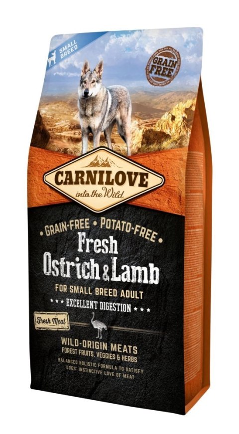 Carnilove Fresh Ostrich Lamb Adult 1,5kg Carnilove Fresh Ostrich Lamb Adult 1,5kg