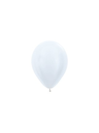 Balony lateksowe Sempertex Pearl White 12cm, 50szt.