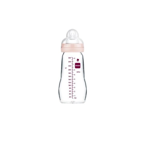 Butelka szklana 260ml girl MAM AKCESORIA Butelka szklana 260ml girl MAM AKCESORIA