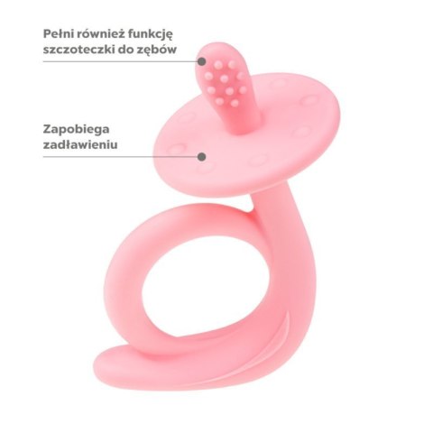 Gryzak silikon ślimak pink AKUKU Gryzak silikon ślimak pink AKUKU