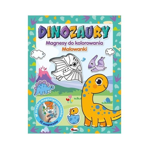 Magnesy do kolor. dinozaury AWM WYDAWNICTWO Magnesy do kolor. dinozaury AWM WYDAWNICTWO