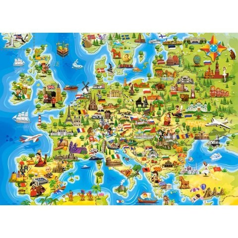 Puzzle 100 map of europe CASTOR Puzzle 100 map of europe CASTOR