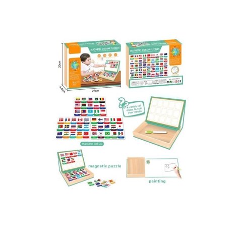 Puzzle magnetyczne EUROBABY ZABAWKI Puzzle magnetyczne EUROBABY ZABAWKI