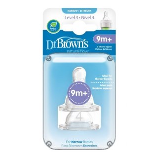 Smoczki 4 standard silicon 2 szt 9m+ DR BROWNS