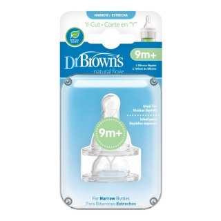 Smoczki y standard silicon 2 szt 9m+ kaszki DR BROWNS