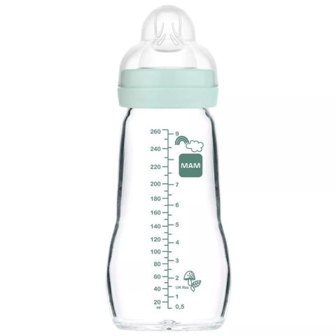 Butelka szklana 260ml boy MAM AKCESORIA Butelka szklana 260ml boy MAM AKCESORIA