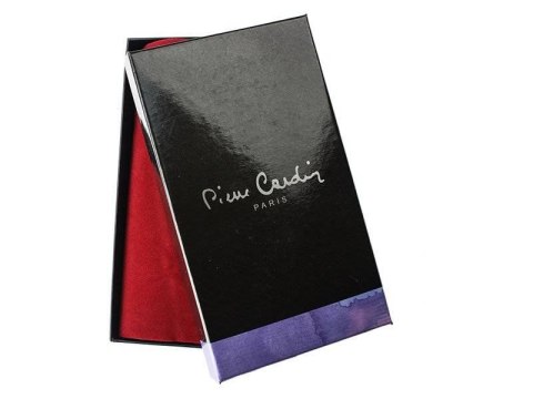Lakierowany, poziomy portfel damski ze skóry naturalnej - Pierre Cardin Lakierowany, poziomy portfel damski ze skóry naturalnej - Pierre Cardin