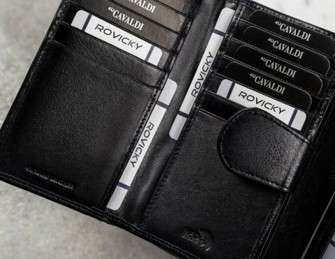 Duży, skórzany portfel damski z systemem RFID - 4U Cavaldi Duży, skórzany portfel damski z systemem RFID - 4U Cavaldi